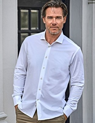 Heren Overhemd  Lange Mouwen Tee Jays 4030